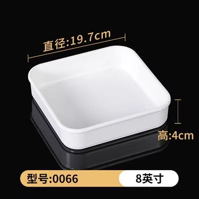 Fat beef plate melamine hotpot restaurant buffet plate tableware barbecue plate commercial side dish dish lettuce bucket haidilao