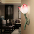 Creative new chinoiserie wall lamp tv wall corridor aisle courtyard balcony bedroom bedside lamp stairs lotus wall lamp