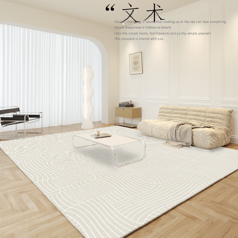 Sofa rug, light luxury, high-end living room bedside rug, bedroom anti-fall ins coffee table rug, simple modern household floor mat