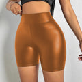 Fashionplus sizepu leather shorts for women 4-point pants hot style sexy cross-border independent station nightclub women's hot pants ins style
