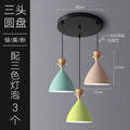 Modern casual macaron chandelier creative milk tea shop popularins bar restaurant lamp scandinavian restaurant chandelier