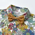 European and american style boys' formal wear - spring/autumn first birthday baby beach floral shirt set - boys' flower boy outfit - children's suit