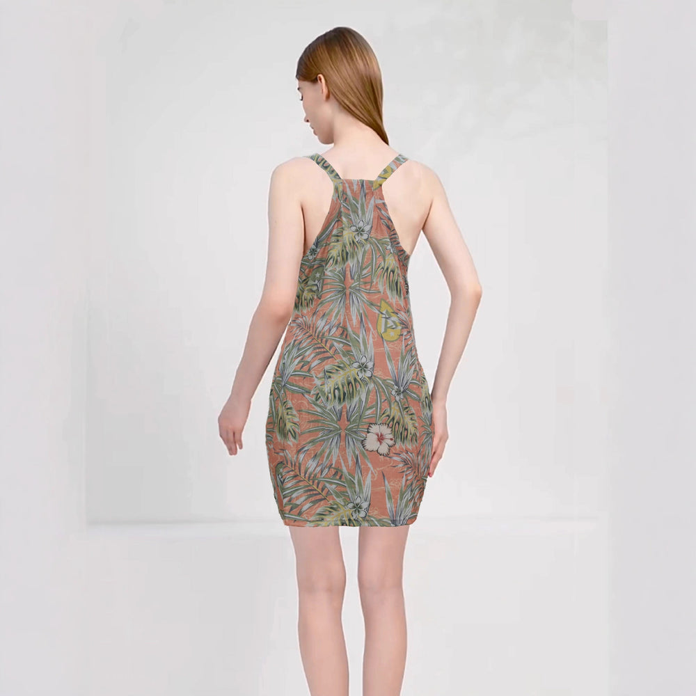 cross-border fashion  independent station  hot selling new 3d digital printing vest suspender dress