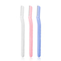 Straight handle eyebrow razor for women - safe, anti-slip, with protective mesh - wholesale beauty tool for gifting