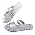 2026 cross-border e-commerce crystal slippers: durable, flat-soled, summer-ready, fashionable women's slippers for outdoor wear - new and unique designs