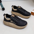 Xq5801 new 2025 spring casual sneakers, chunky sole height increasing shoes, korean style athletic women's shoes, student street style trend