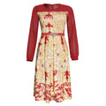 Fashion cross-border export new arrival evening dress  chiffon african plus sizeolwork clothing women's printed dress