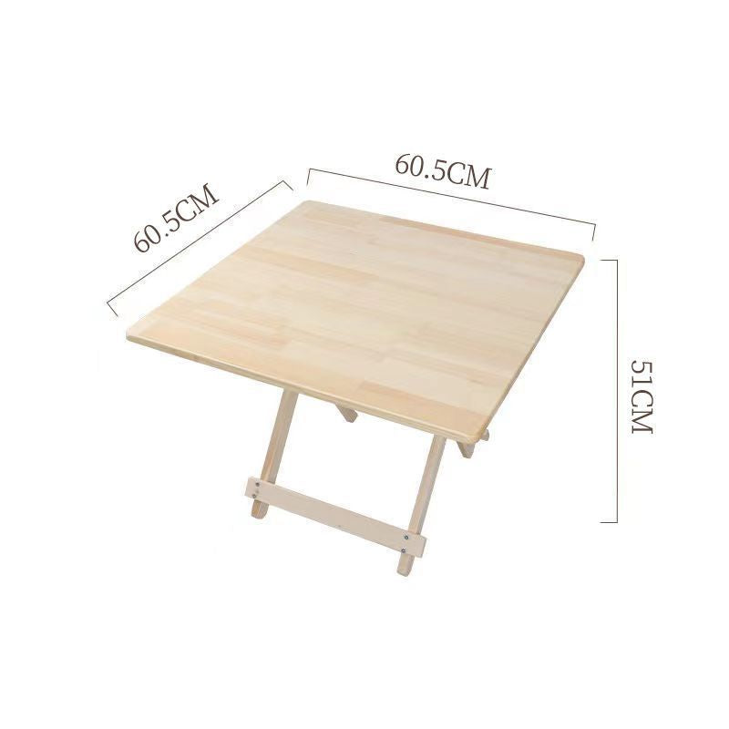 Solid wood folding table - portable dining table - perfect for rentals, simple folding table, square folding table, night market stall table, outdoor folding table