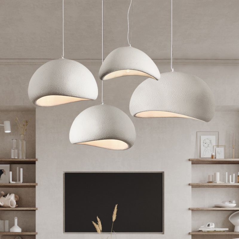 Wabi wind chandelier creative personality restaurant bar light micro cement designer bed and breakfast living room bedroom cloud chandelier