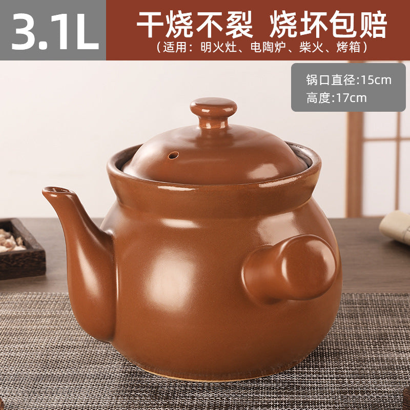 Old-fashioned chinese medicine pot for boiling medicine, casserole, for home, frying pot, frying pan, medicine pot, special medicine pot for boiling medicine