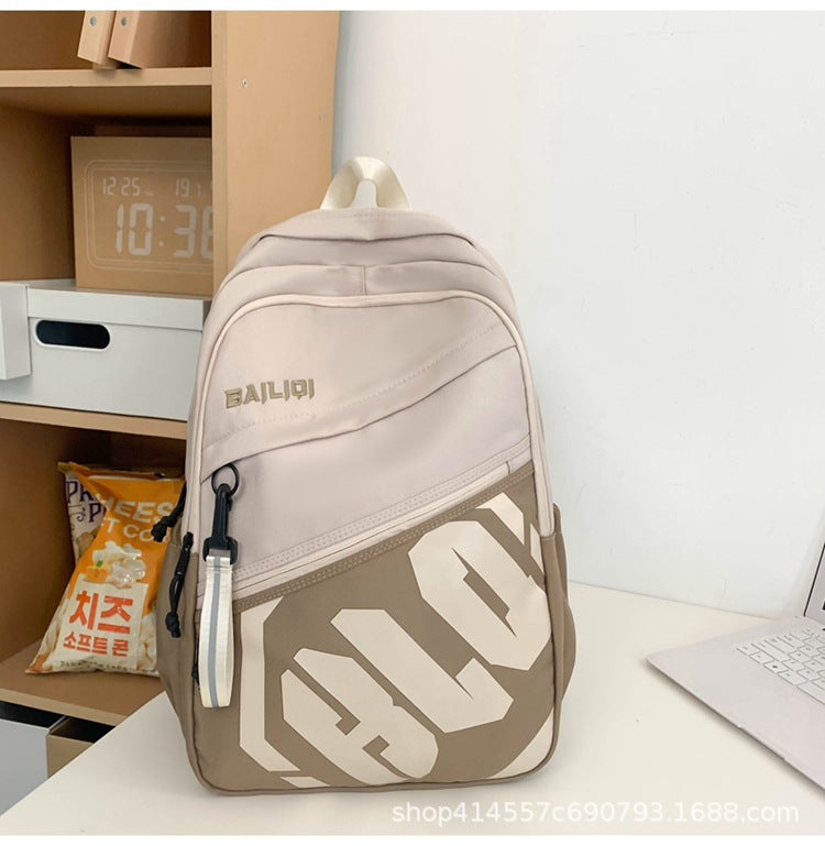 Schoolbag for junior high school students, large capacity, wear-resistant, urban casual style, large capacity, wear-resistant, business trip, backpack