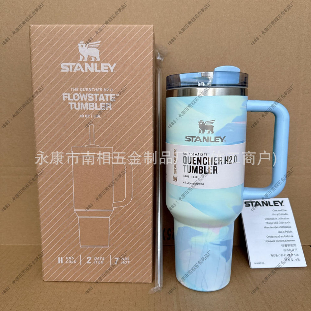 Stanley insulated straw cup - 304 stainless steel portable tumbler for outdoor, car, and sports use