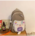 Macaron color cute french fries bear backpack for primary and secondary school students, large capacity, wear-resistant and easy to take care of, backpack