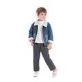 Children's outwearfall and winter style kidsfleece-lined denim clothing for boys and girls k-styleheattechtops for children cardigan wholesale