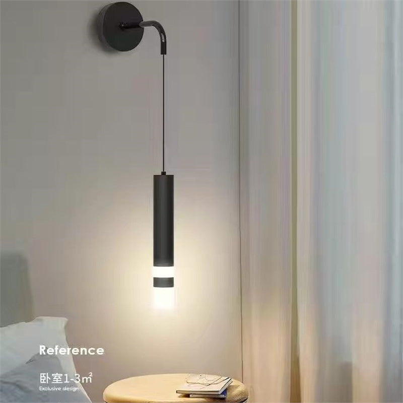 Nordic bedside wall lamp, modern minimalist study light, luxury style,  new arrival, adjustable for living room and bedroom