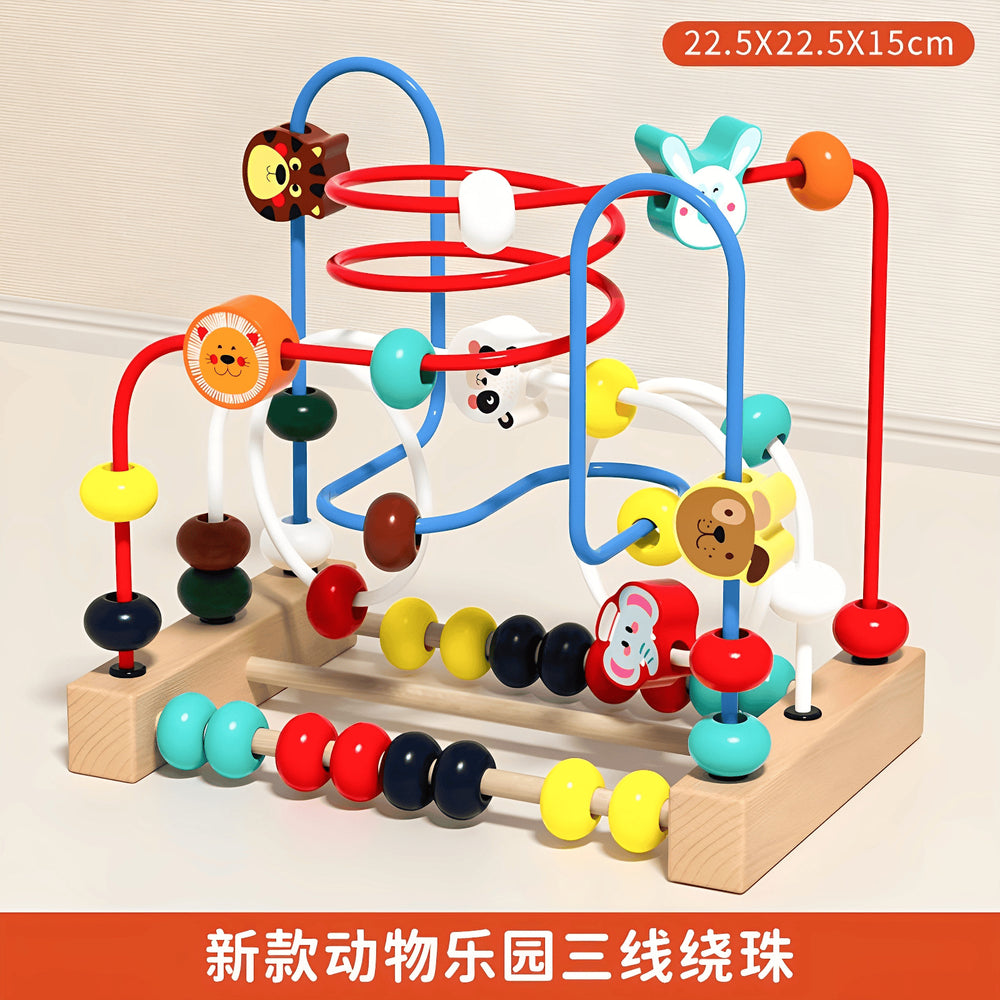 Early education bead maze toy for infants and toddlers - fine motor skills training, coordination, and focus development