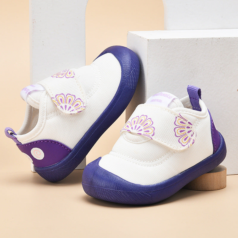 Toddler shoes for baby boys 0-1-3 years old, infant shoes for spring and autumn, soft sole, non-slip, breathable, and secure fit for baby girls