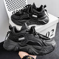 Men's shoes 2025 new winter trendy men's thick-soled sports hot-selling mesh breathable casual dad shoes