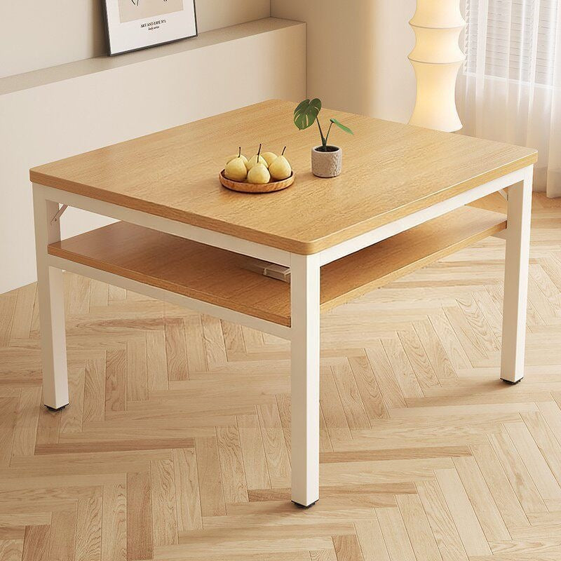 Dining table double-layer small table square table for home desk computer table small apartment dining table chess and card room mahjong table