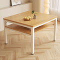 Dining table double-layer small table square table for home desk computer table small apartment dining table chess and card room mahjong table