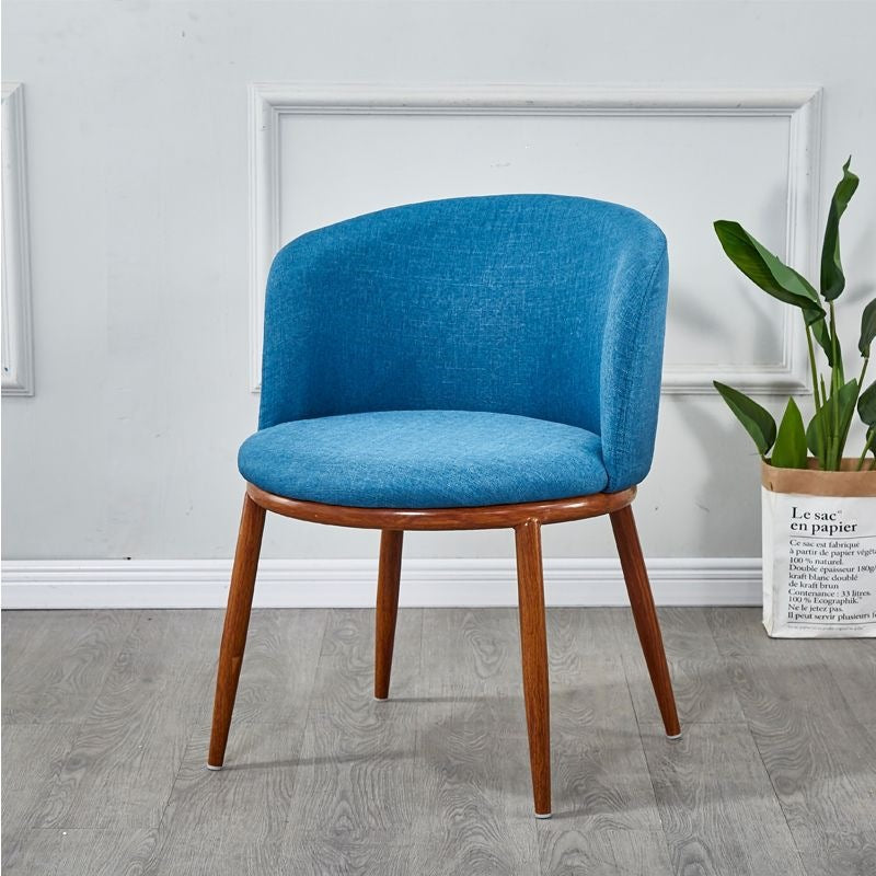 Scandinavian modern casual imitation solid wood negotiation table and chair combination small apartment balcony creative casual milk tea shop chair