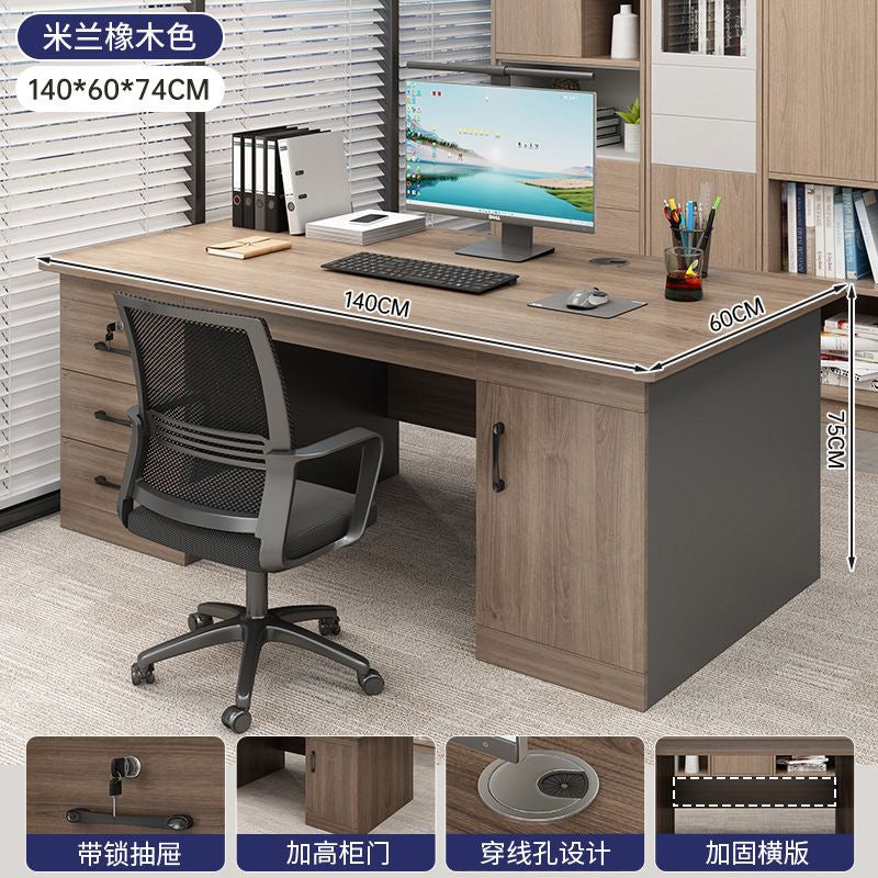 Office desk boss desk casual office with drawers 5 new light luxury staff position computer table