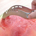New stainless steel watermelon slicer - creative home watermelon cutting tool for scooping out flesh and fruits