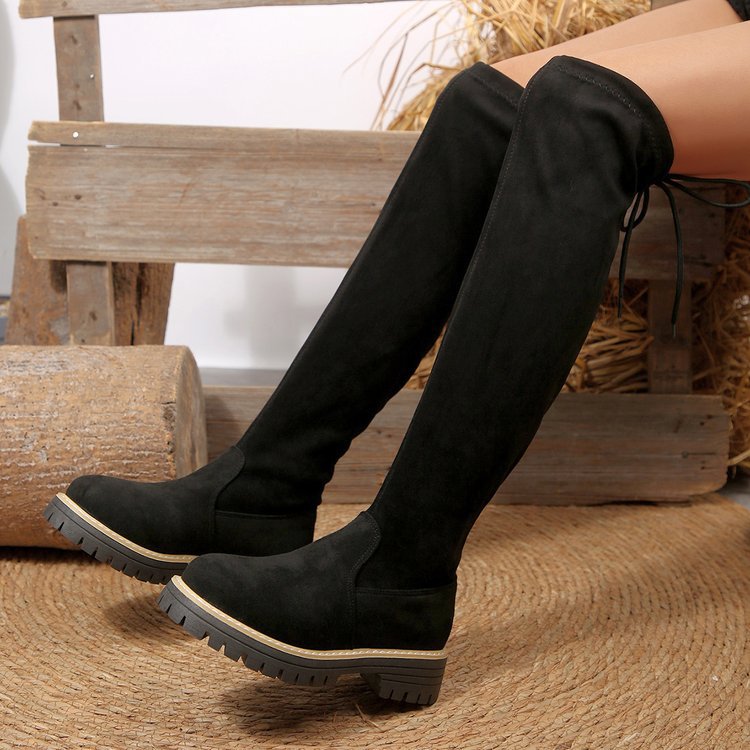 autumn new arrival: women's over-the-knee boots for cross-border e-commerce, plus sizes available. wholesale price: $0.67. dropshipping available for  and