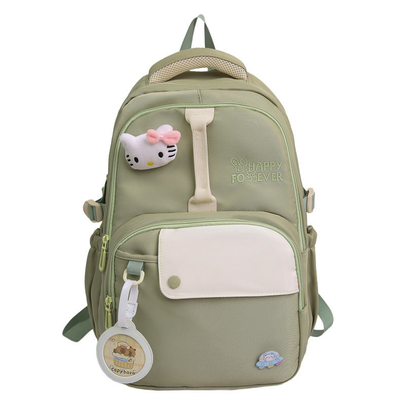 School bag new cute girl Korean middle school student high school student large capacity lightweight backpack travel backpack