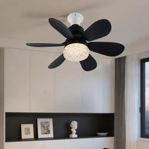 Used ceiling fan light  new large retro ceiling fan light living room dining room walnut color black fan chandelier