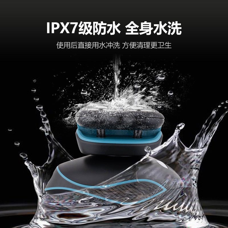8w cross-border electric shaver floating four-head bald hairdressing full body water-based rechargeable razor shaving artifact