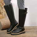 spring/autumn new arrival: plus size chunky heel leather boots for women (sizes 36-43). wholesale available. dropshipping to  and