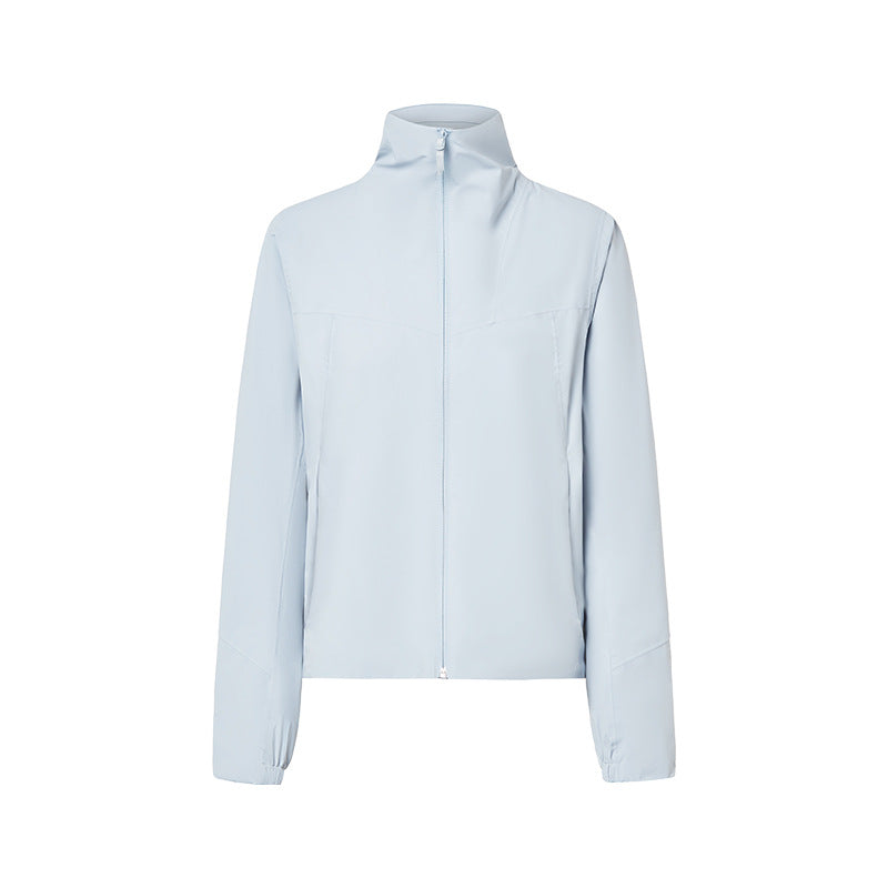 New windproof, waterproof, and stain-resistant slim-fit stand collar fleece windbreaker - outdoor camping, hiking, and mountaineering jacket daw010