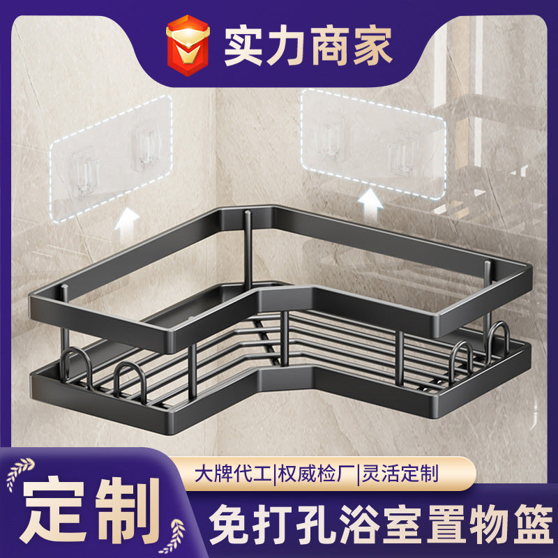 Customized bathroom rack No punching toilet Wash table Toilet tripod Toilet wall hanging storage rack