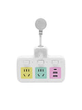 Colorful socket converter multi-function plug conversion for home with usb one to three multi-hole plug-in board