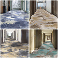 Custom carpets for chain hotels & guesthouses: minimalist, light luxury style, corridor & aisle fire-rated b1, banquet-grade, stain-resistant, full-spread carpeting