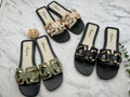 2024 buckle summer slippers new roman style women's trendy outdoor flat fashion sandals