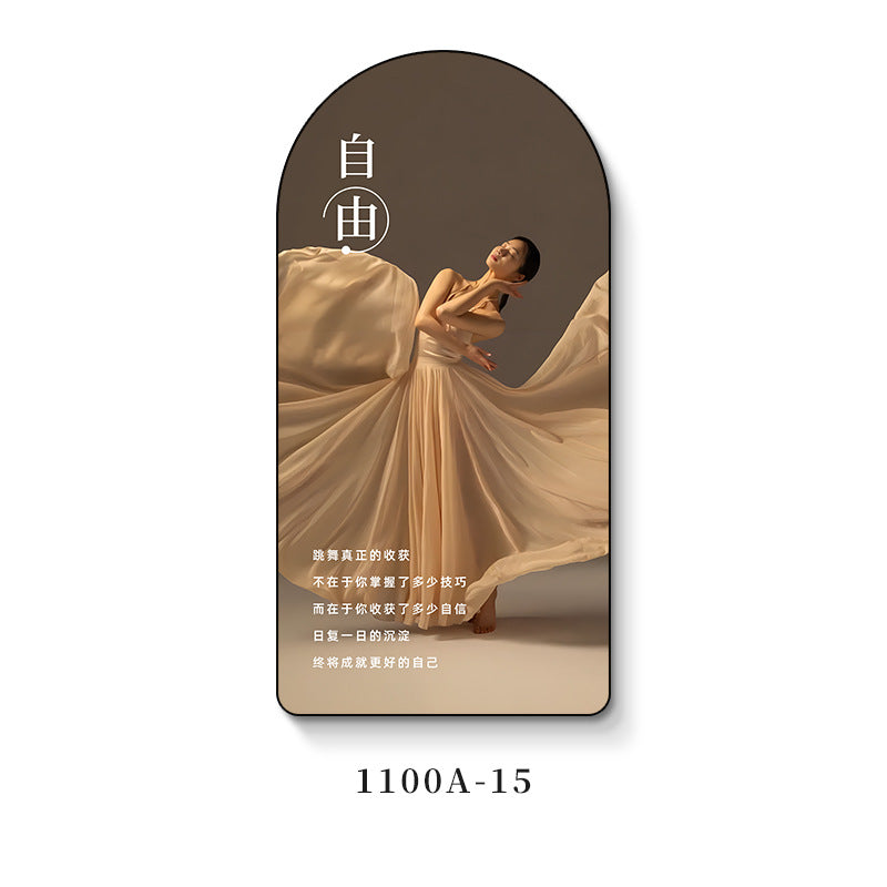 Ballet room wall decoration painting girl dance studio inspirational casual painting art training class institution wall painting