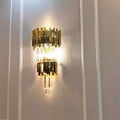 Luxury crystal wall sconce led - minimalist style for living room tv background, bedroom bedside, hallway, aisle, and stairway