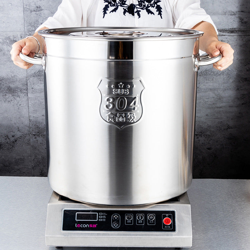 Soup bucket, hotel 304 stainless steel soup bucket, brine bucket, storage bucket, soup pot, soy milk bucket, wine bucket, stainless steel bucket