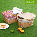 Rattan picnic basket, picking basket, storage basket, shopping basket, bamboo basket, gift basket, wicker fruit basket, hand basket, grocery basket