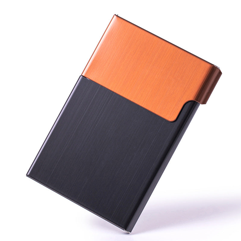 medium cigarette box, business card box, magnetic buckle flip cover, thick cigarette box, men's simple business card clip, cigarette clip, card box.