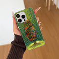 "instagram-worthy forest-themed healing illustration phone case, compatible with iphone 17 pro max, iphone 16/15, and iphone 13. drop-proof hard case."