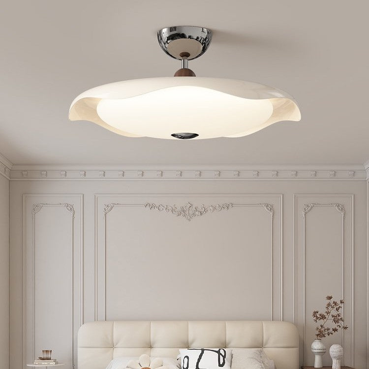 Walnut living room light French medieval style bedroom light dining room ceiling light cream simple full spectrum eye protection light