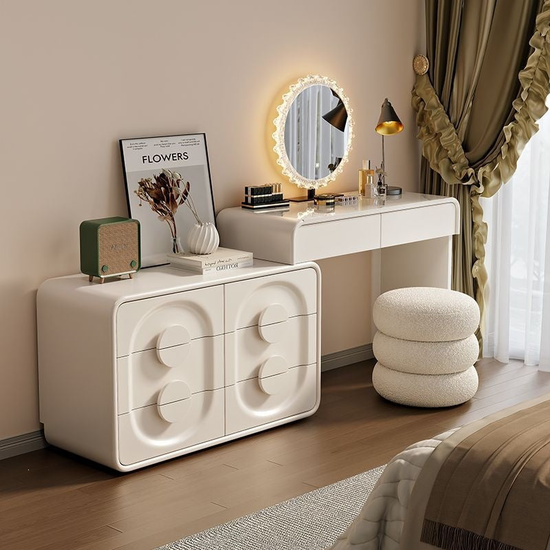 All solid wood new arrival rock slab dressing table bedroom dressing table chest bedside table all-in-one dressing table