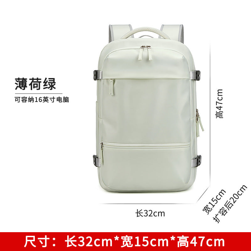 New travel backpack women's backpack lightweight large capacity wet and dry separation travel scalable backpack men