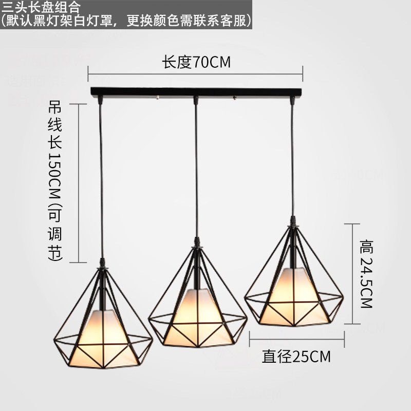 Modern simple Nordic restaurant chandelier, personalized creative dining table bar living room dining room catering shop commercial lighting