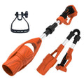Lithium-ion cordless leaf blower - foldable handheld blower for snow, leaves, and dust - high-power rechargeable