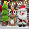 Santa claus plush toy reindeer stuffed animal girl's sleeping pillow doll christmas gift wholesale