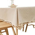 Ins tablecloth fabric cotton and linen small fresh scandinavian style populargirl heart plaid coffee table dining table dormitory desk mat